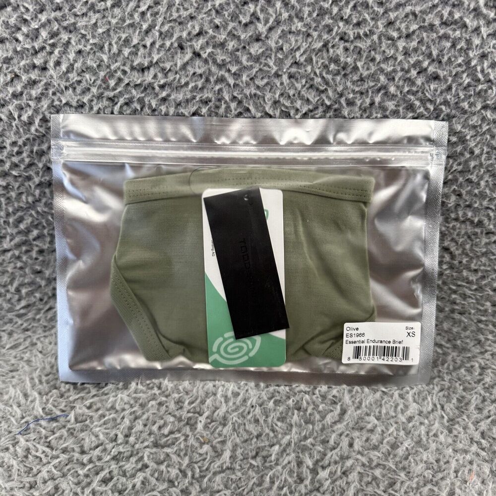 Todd Sanfield Brief Mens XS Green Essential Endurance Underwear Tencel NEW - Picture 2 of 8
